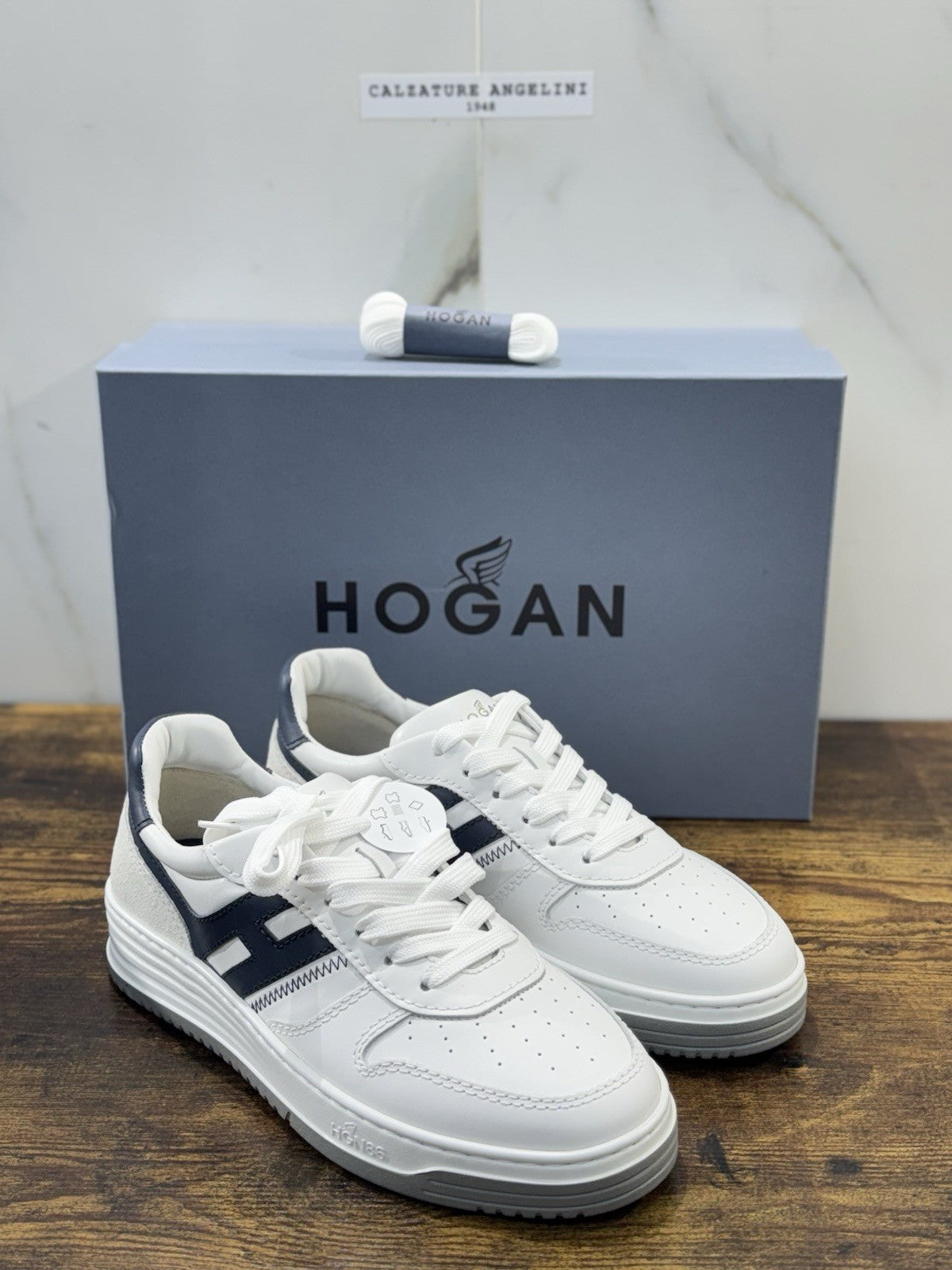 Hogan H630 Sneaker Pelle Bianca Memory Foam Scarpa Hogan Uomo 39