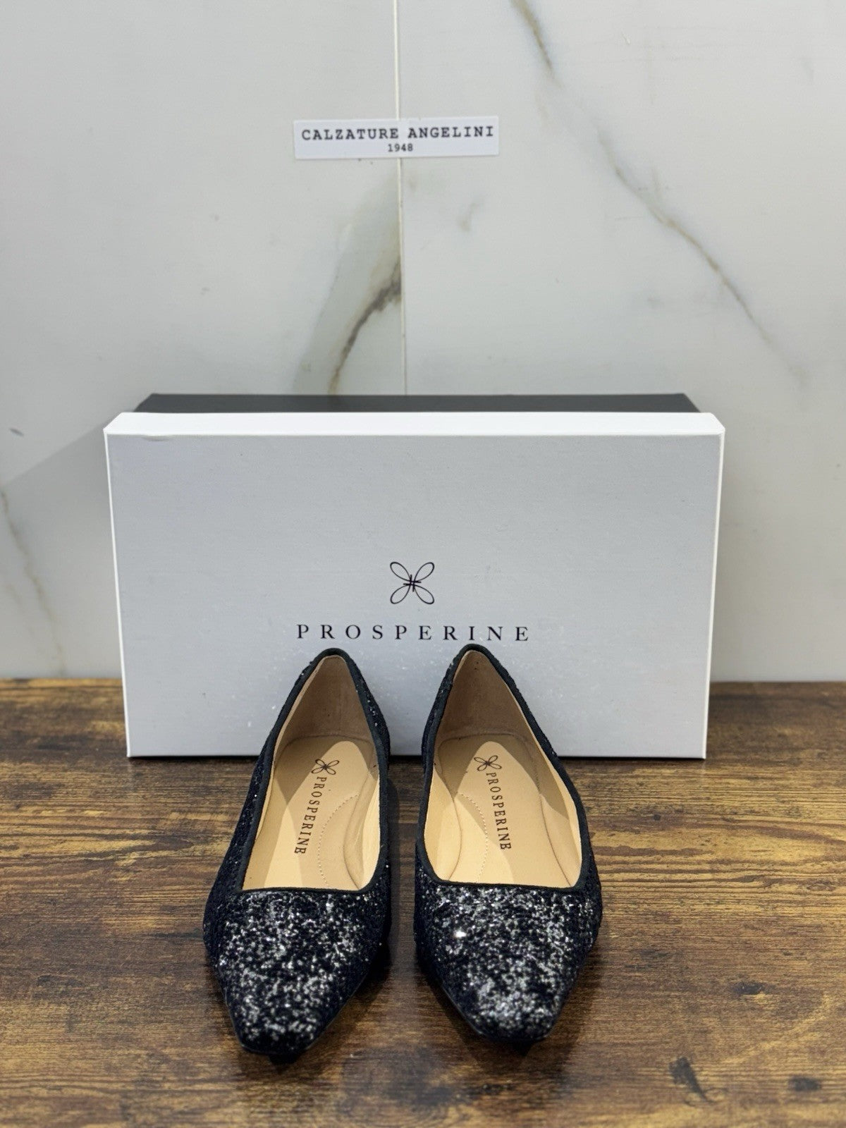 Prosperine Ballerina  donna Velluto Glitter      luxury made in italy 37.5