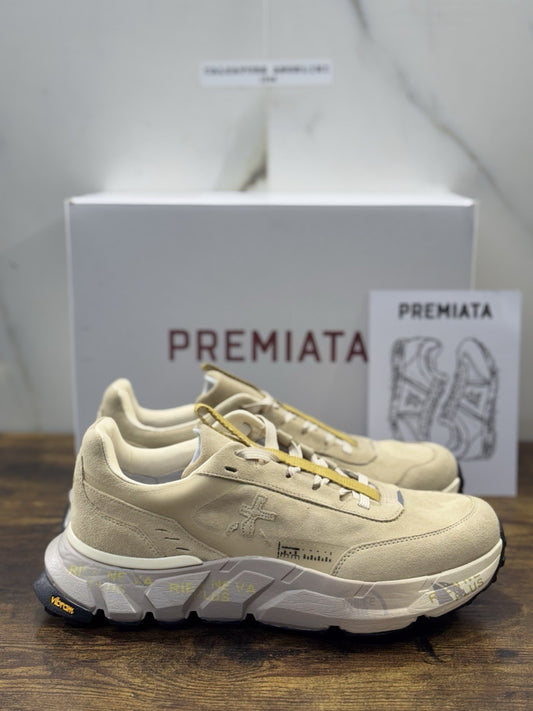 Premiata Sneaker Devind 446 Vibram Sole Beige  Casual Premiata Scarpa Donna 39
