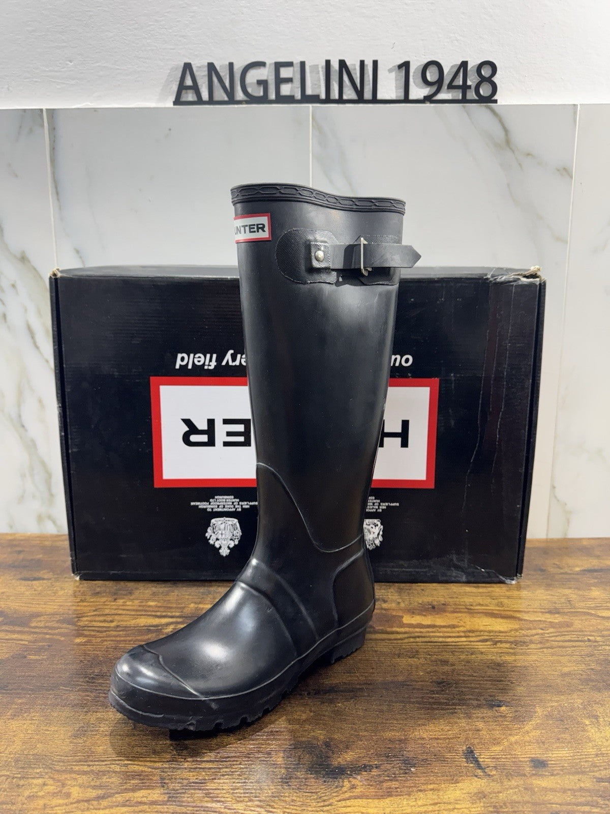 Hunter Stivale Da Pioggia Gomma Nero  Icon Boot Rain Donna 39