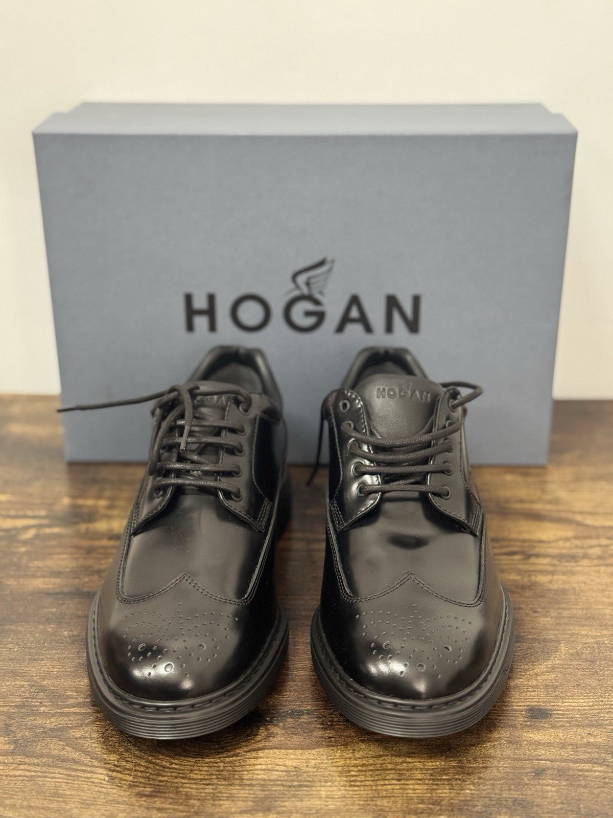 Hogan Derby Pelle Nera  Memory Foam Hogan Business Uomo 40