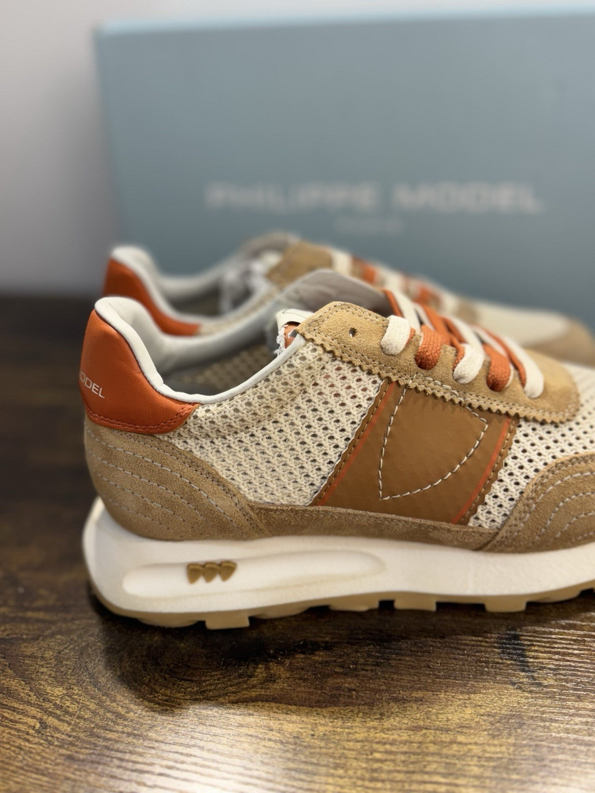 Philippe Model Tour Low Sneaker Pelle Sabbia    Casual Uomo 41