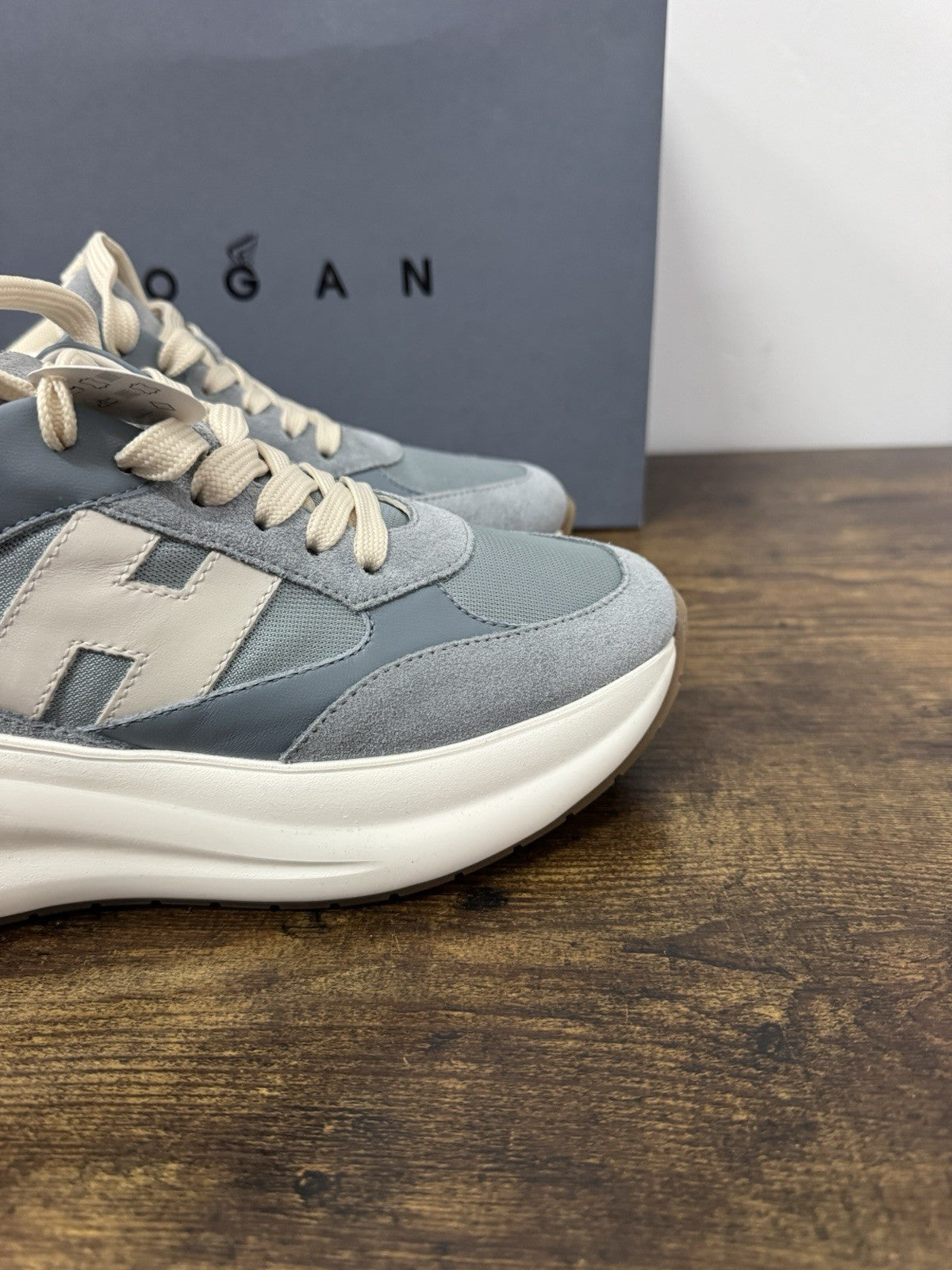 Hogan H696 Sneaker Casual Suede Celeste   Donna 36