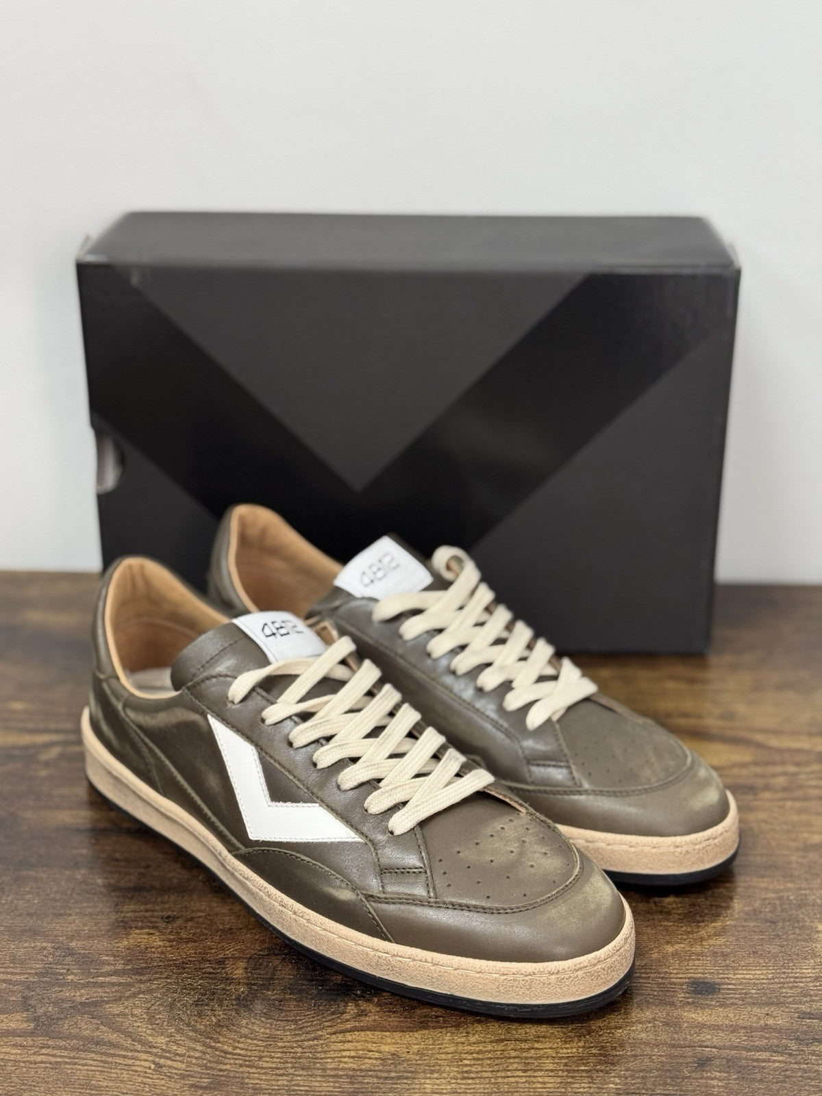 4B12 Sneaker Play new Pelle Light Grey Casual Uomo 43