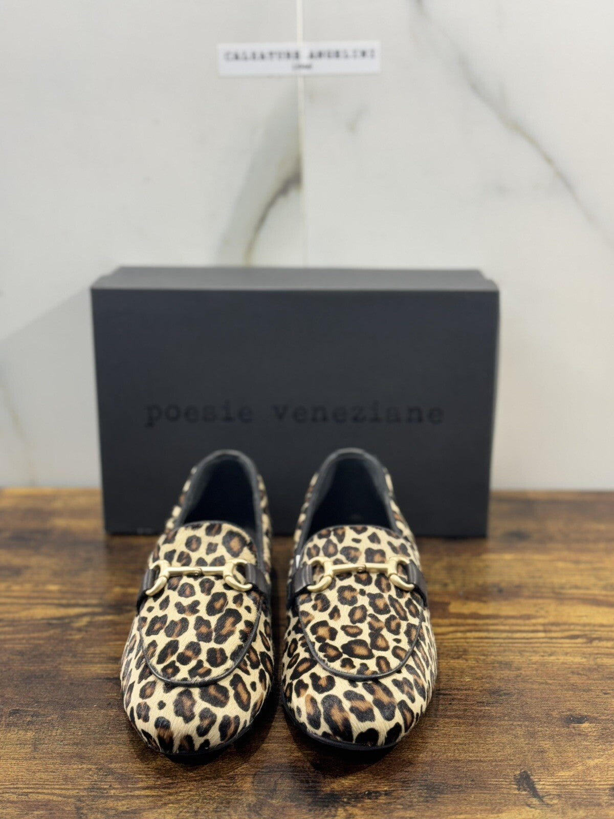 Poesie Veneziane Mocassino Donna Leopard Casual Loafer 38
