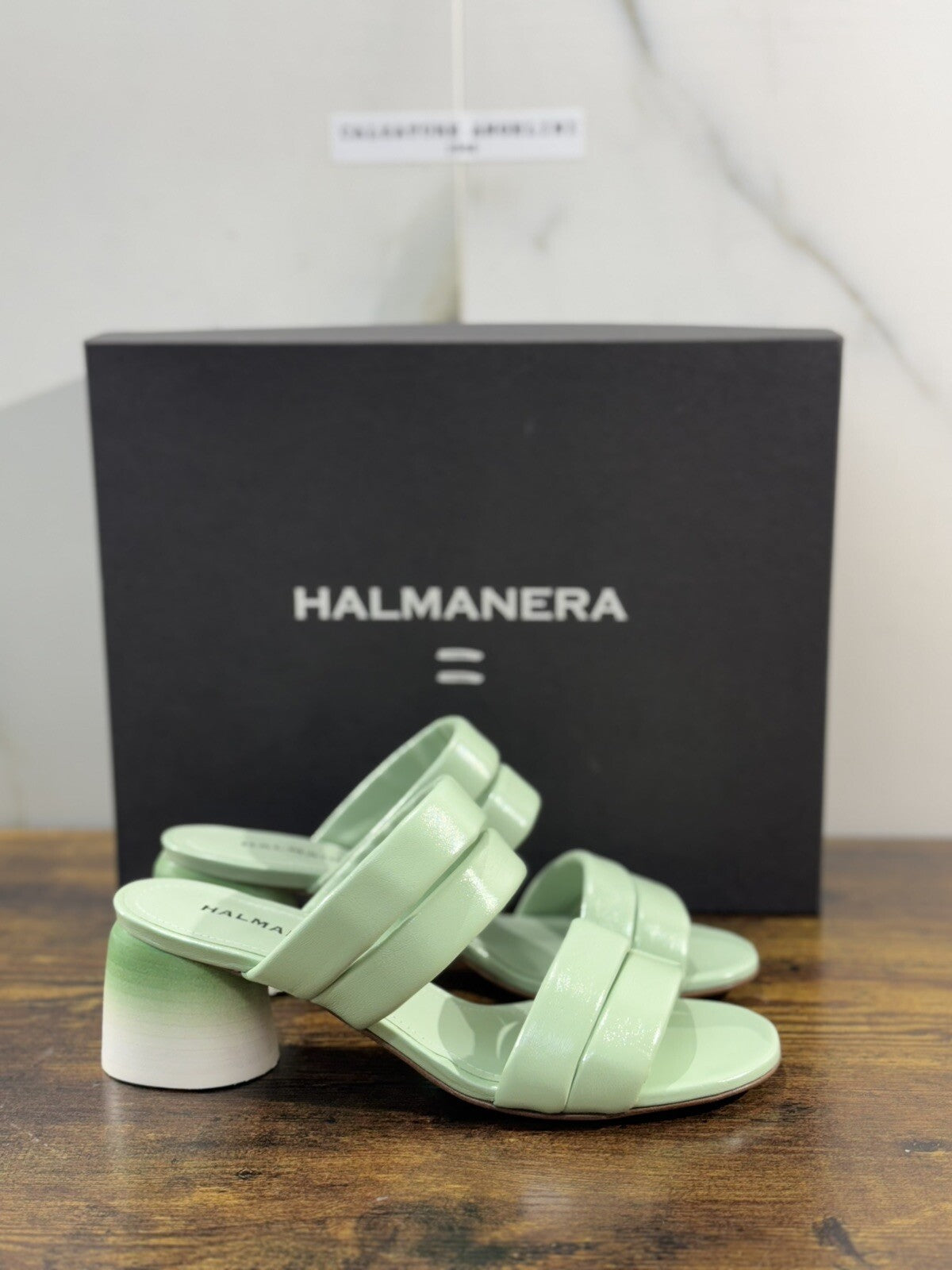 Halmanera Sandalo   Donna Goss        In Pelle Aloe  Soft  Luxury Shoes 41