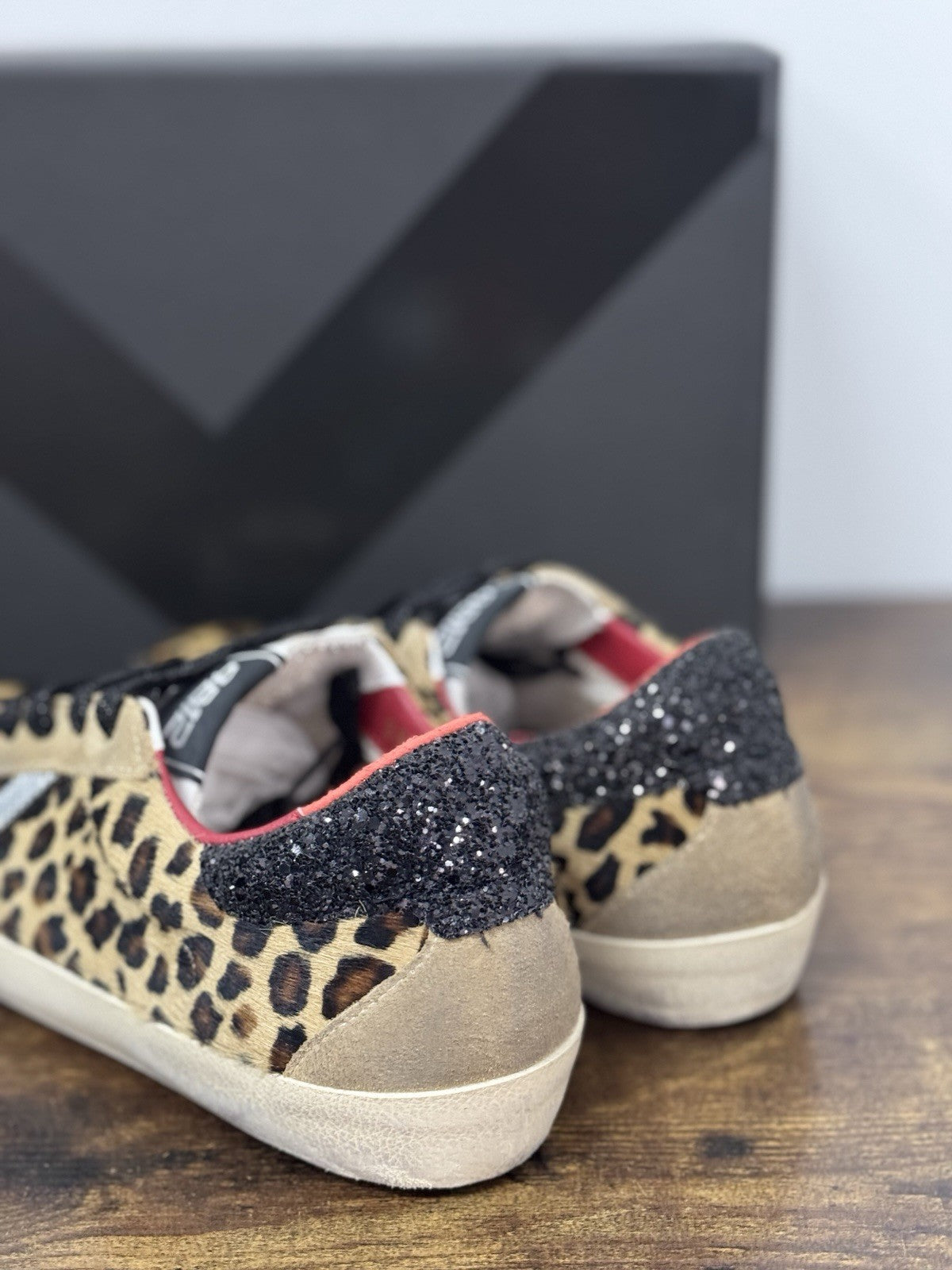 4B12 Sneaker Suprime Leopard Casual Scarpa Donna 38