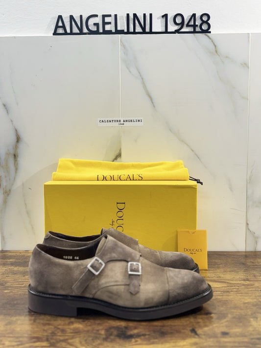 Doucal’s Doppia Fibbia    Uomo Suede     Luxury Men Doucal’s Extra Light 42.5