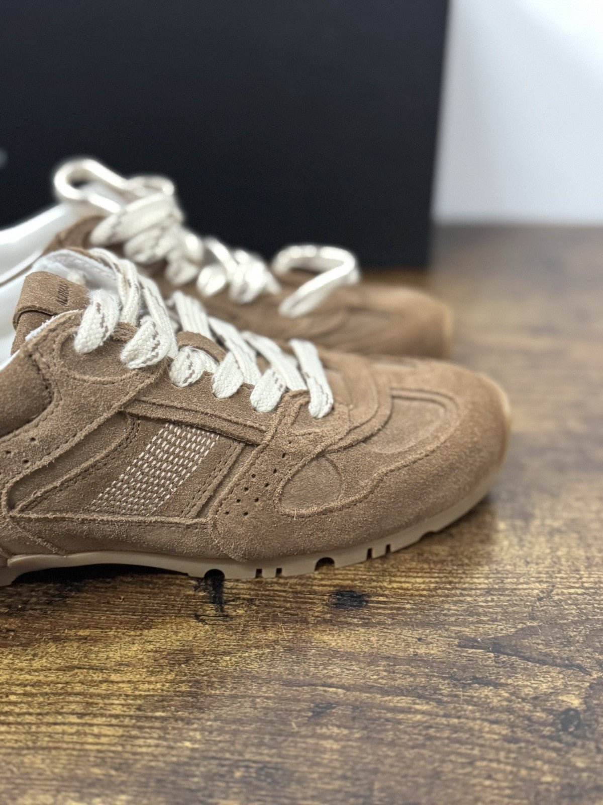 Alohas Cool Sneaker Club Soft Suede Brown  Casual Scarpa Donna 36