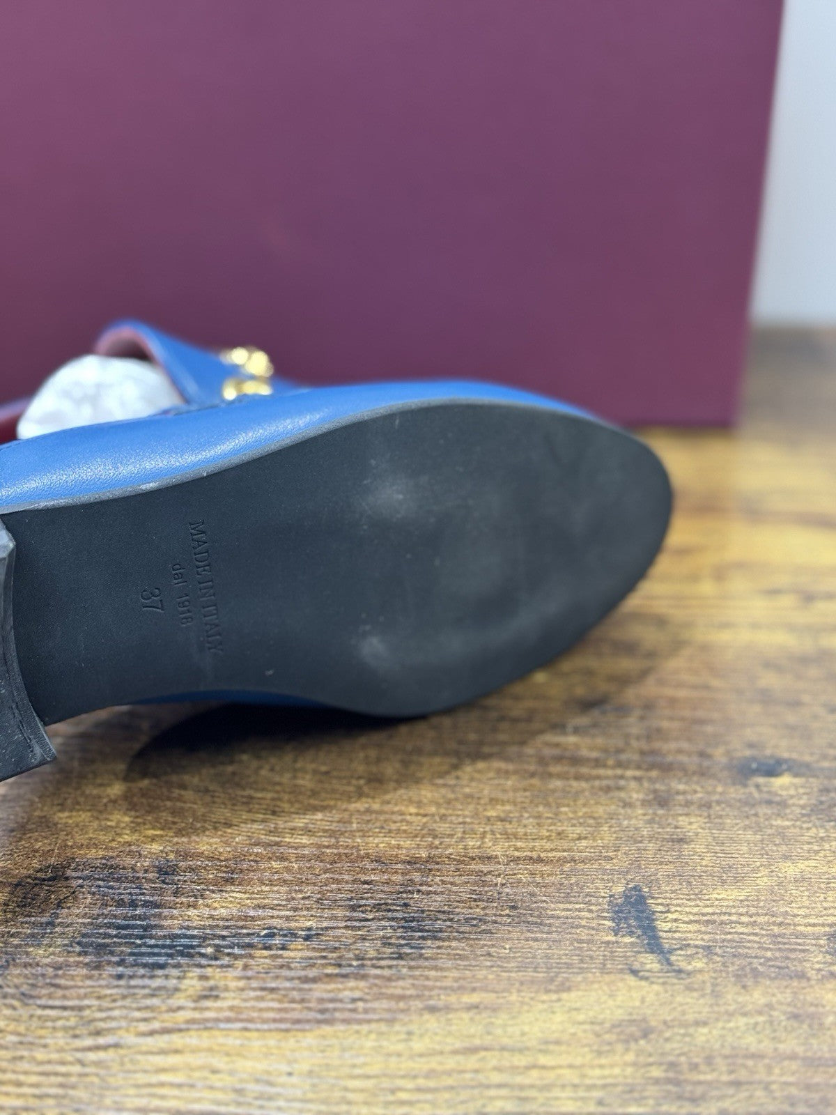 Seboy’s Sandalo Sabot Pelle Azzurro  Casual Donna 37