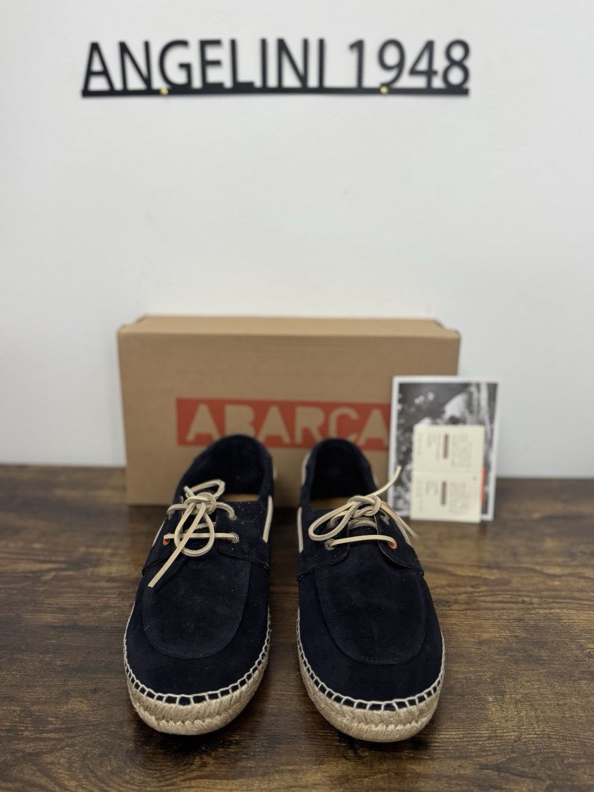 Abarca Espadrilles Suede Blu  Mocassino Casual Uomo 42