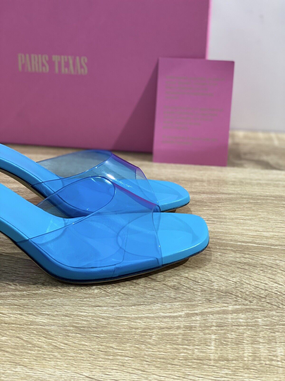 Paris Texas Anja Pvc Mule Luxury Sandal Paris Texas Donna Turchese Pelle 37.5