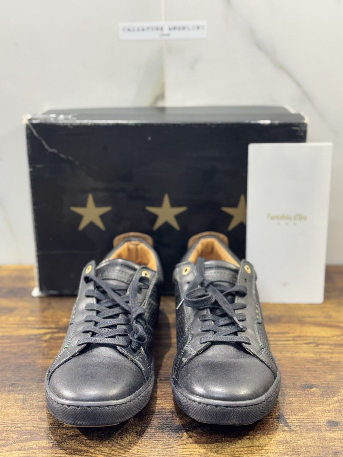 Pantofola D’oro Sneaker  Canaverse      Pelle Nera   Casual Scarpa  Uomo 45