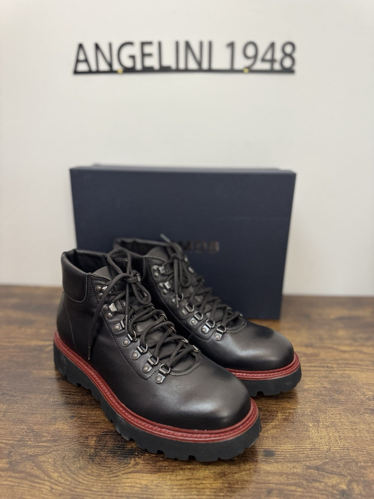 Boemos Pesula Pelle Nero   100% Made In Italy Casual Boot Uomo 43