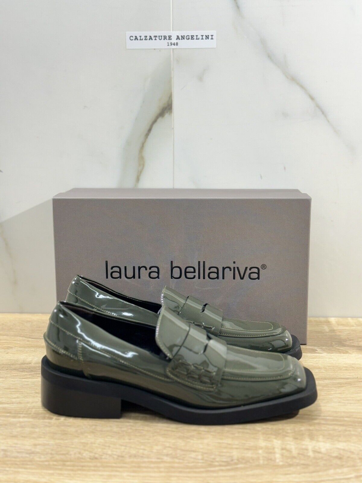 Laura Bellariva Mocassino Donna In Pelle Verdone Loafer Donna Laura Bellariva 39