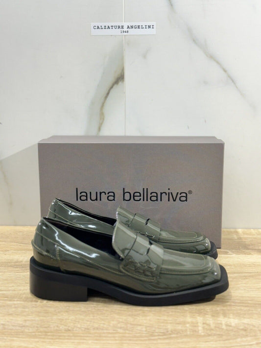 Laura Bellariva Mocassino Donna In Pelle Verdone Loafer Donna Laura Bellariva 39