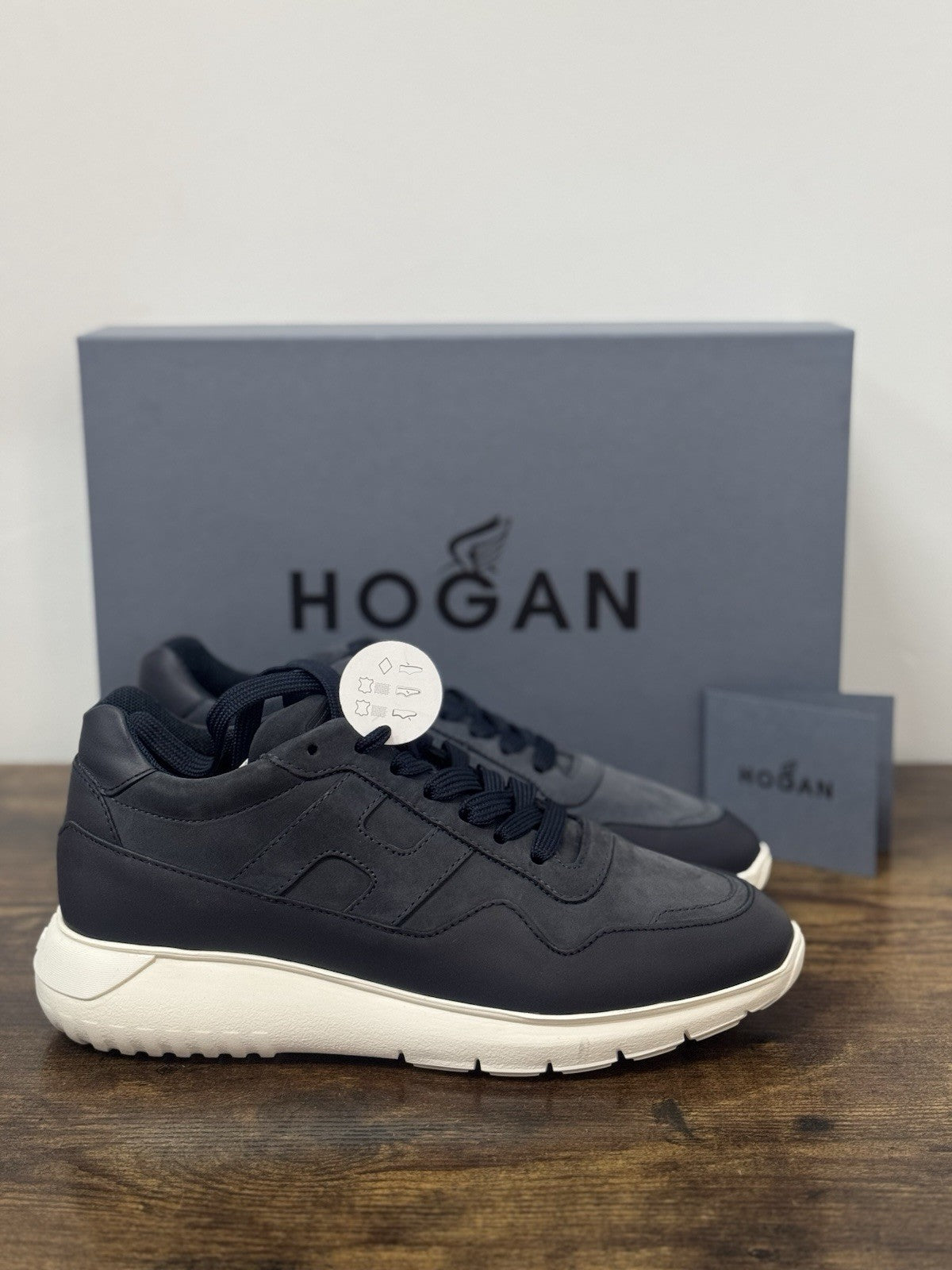 Hogan Interactive 3 Pelle Nabuk Blu  Casual Hogan Uomo 40