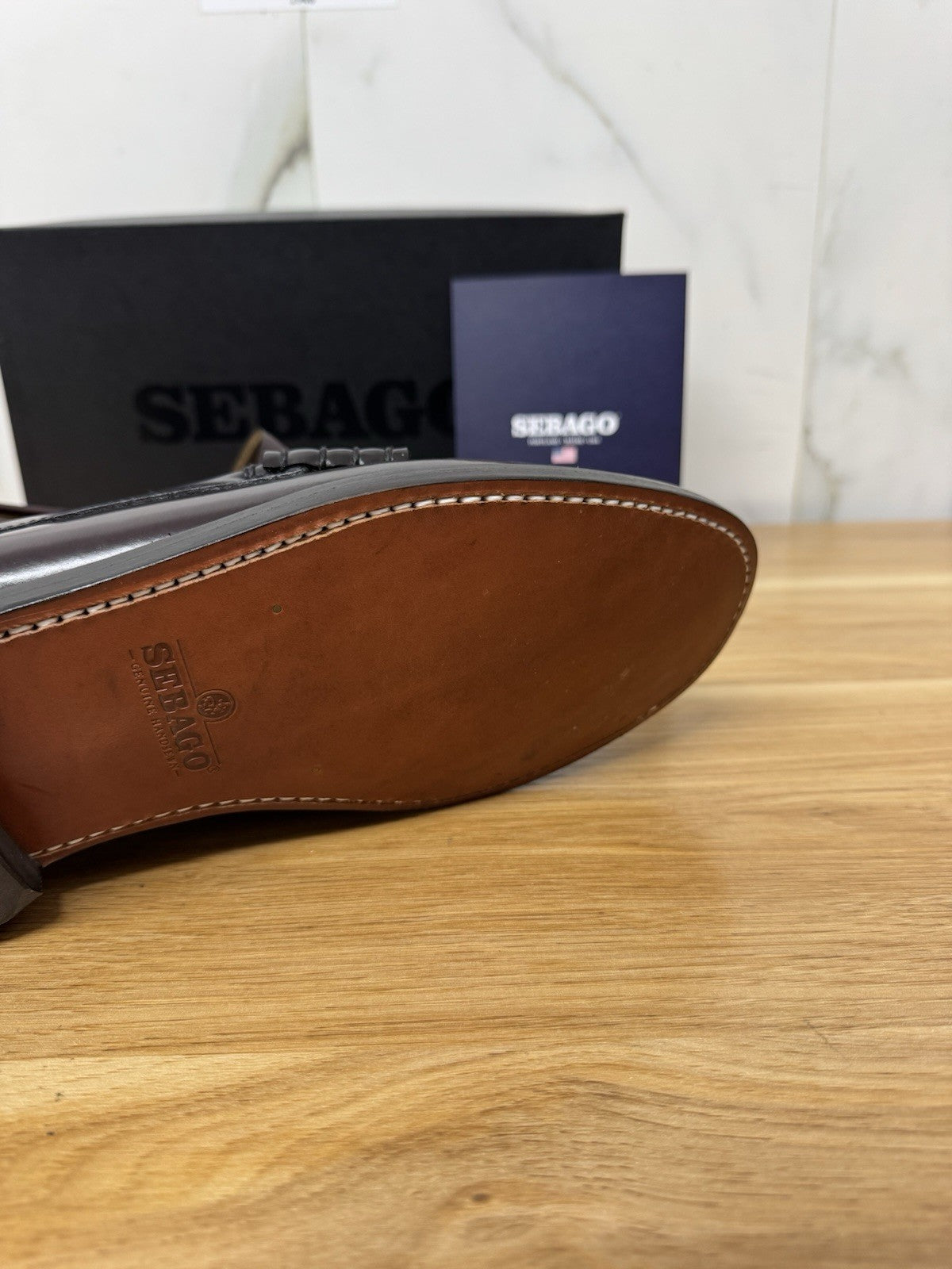 Sebago Classic Dan Pelle Brown Burgundy  Casual Sebago Uomo 45