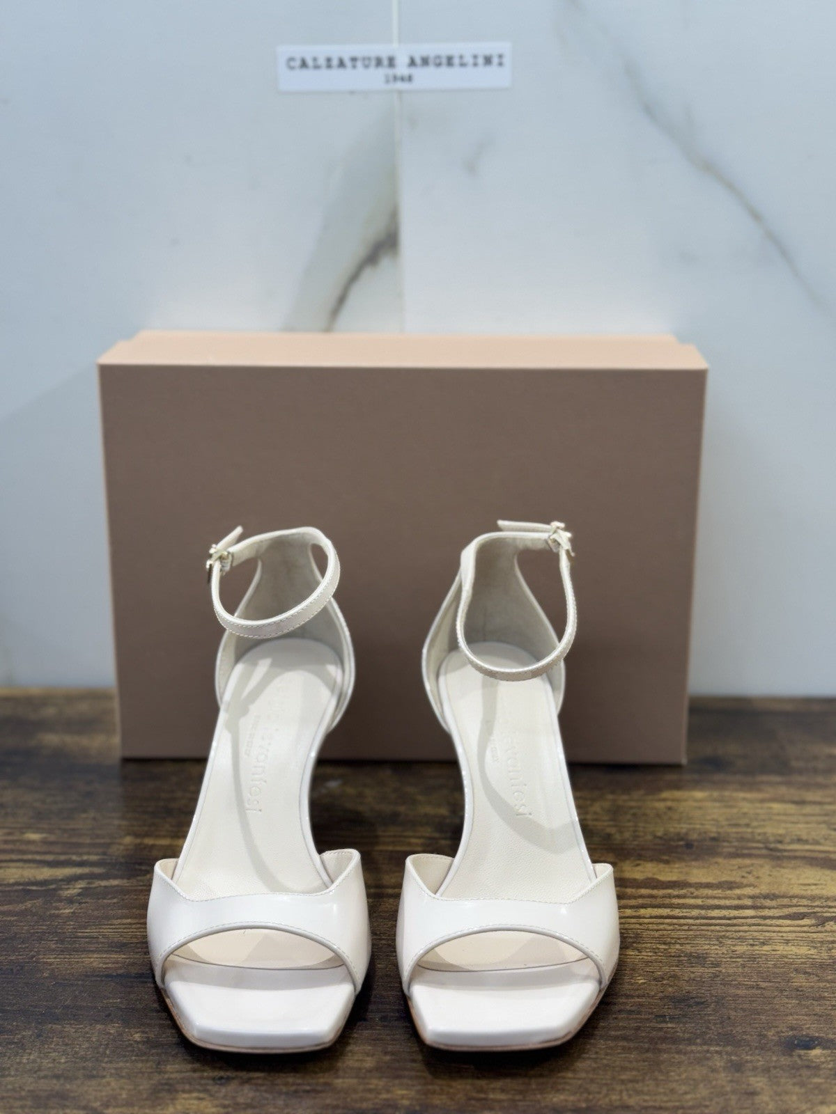 Sergio Levantesi Sandalo  Donna Iris Pelle Stone  Luxury Woman Sandal 36