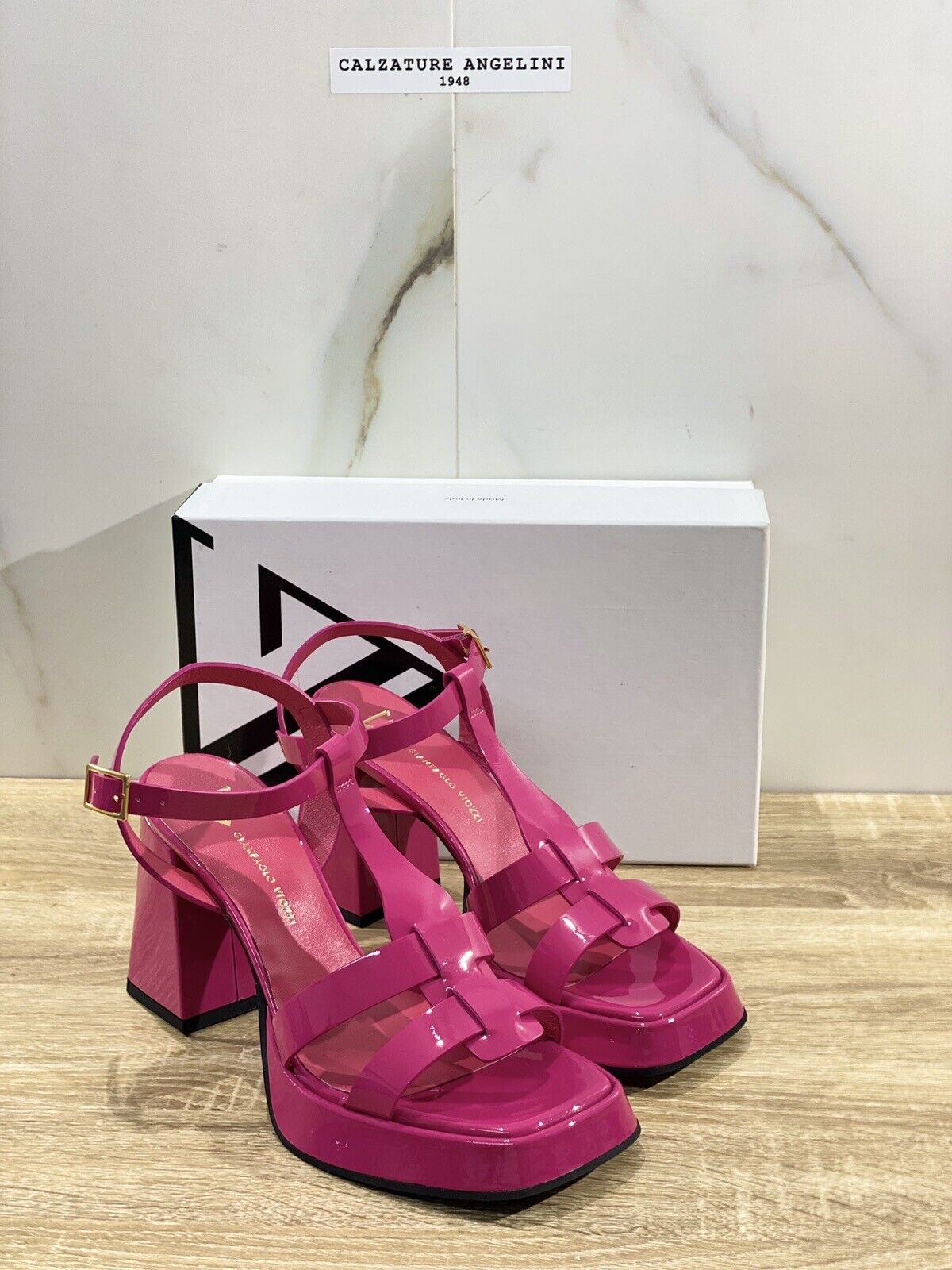 Giampaolo Viozzi Sandalo Donna Fuxia Luxury Woman Sandal 39