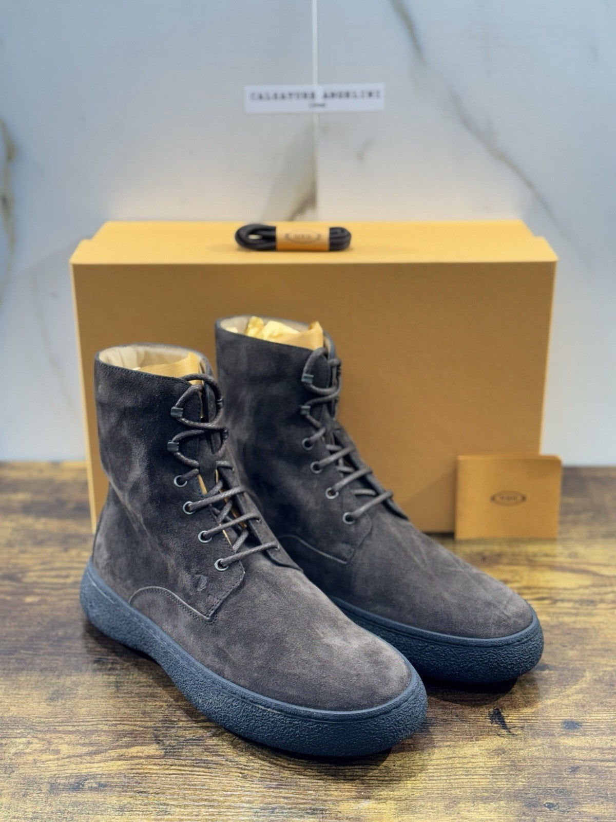 Tod’s Polacco  Winter Gommino Icon Suede Testa Moro  Luxury Tod’s Uomo 41