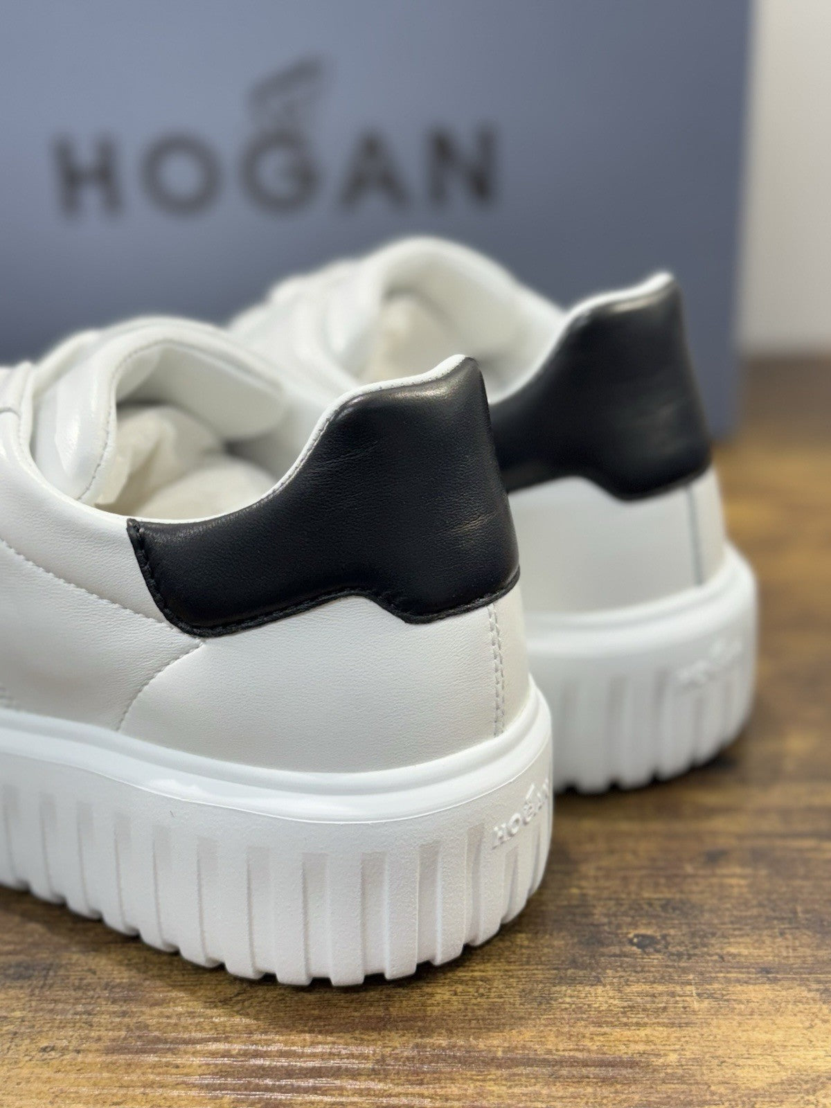 Hogan H-stripes New H Band Pelle Bianca Memory Foam Scarpa Hogan Uomo 41