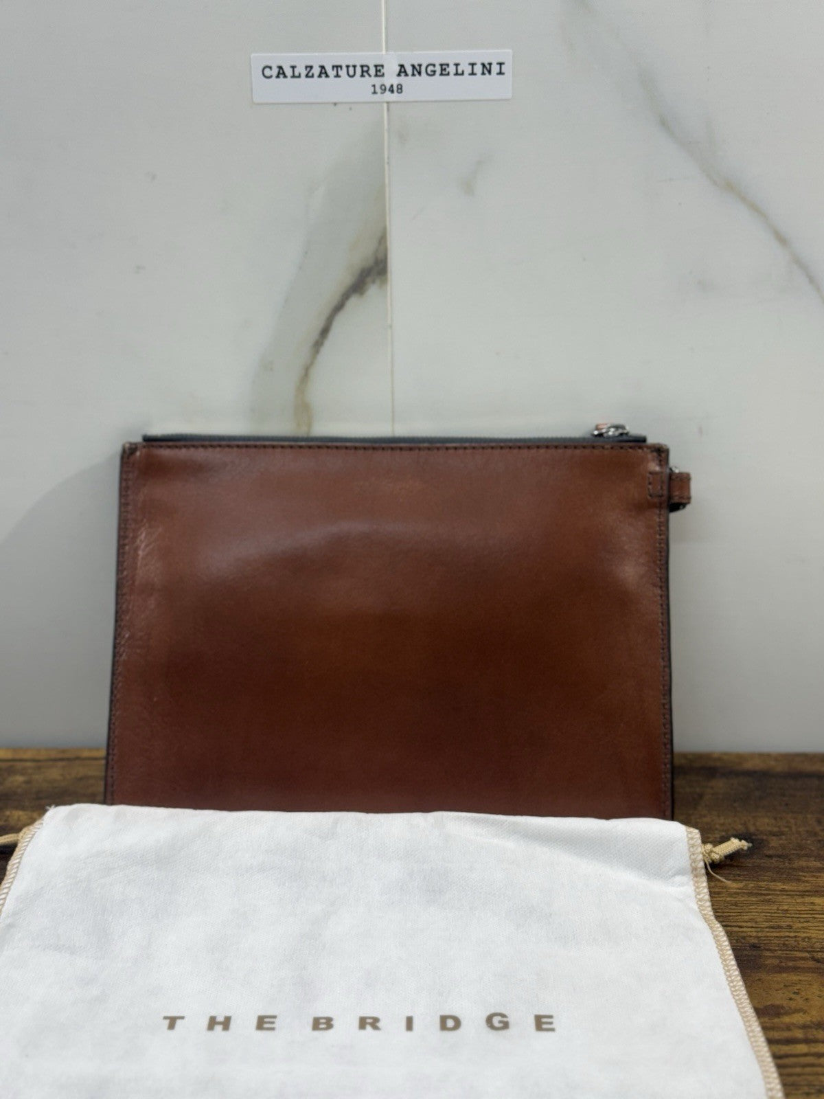 The Bridge Pochette Pelle Cuoio  Da Polso Top Quality The Bridge Uomo