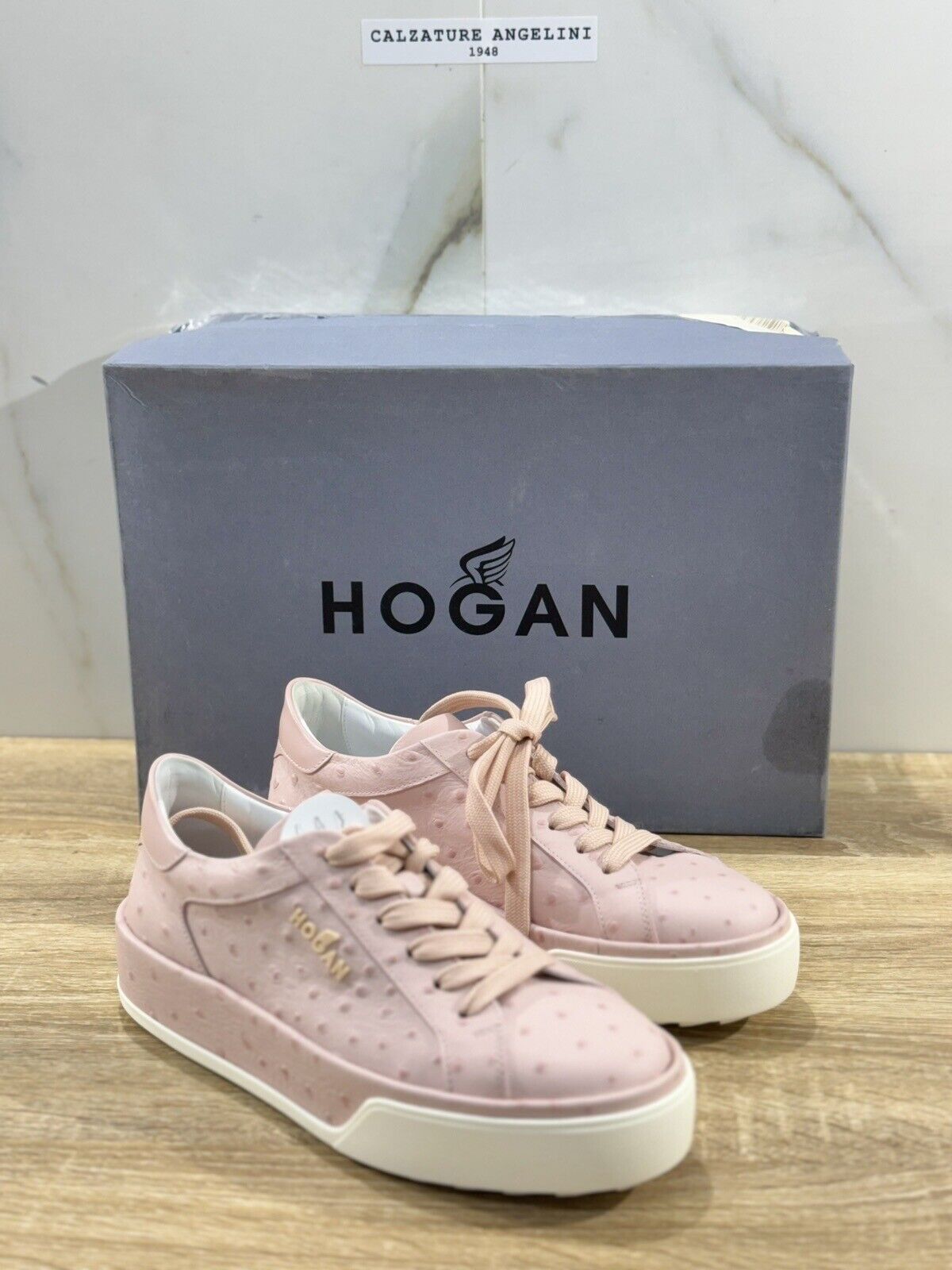 Hogan R320 Sneaker Donna Pelle Rosa  Casual Hogan Woman 36