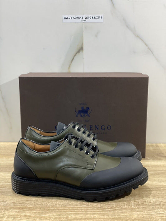 Camerlengo Laboratorio Artigianale scarpa uomo pelle verde extra light 40