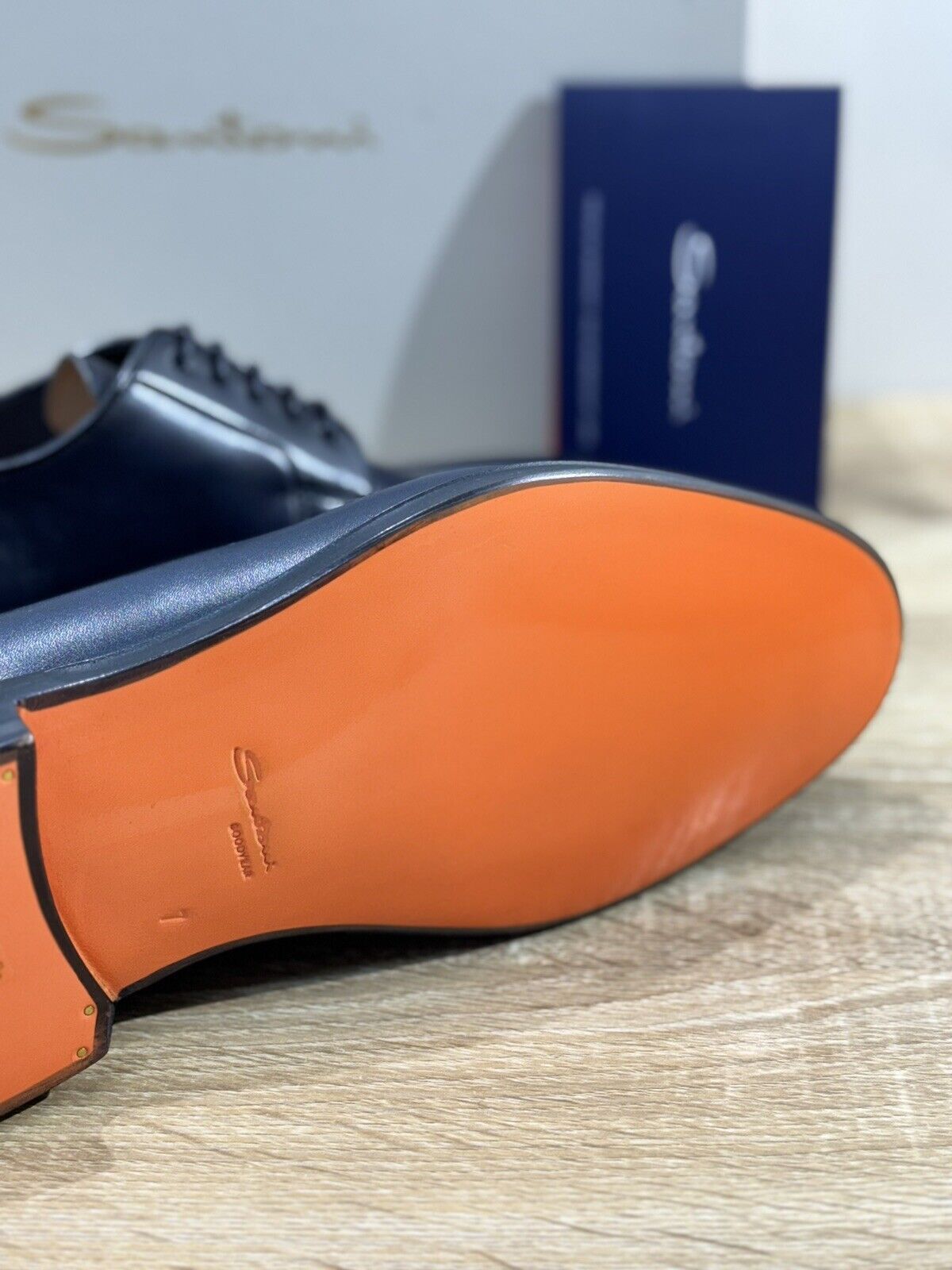 Santoni  Derby     Uomo  Pelle Blu       Men Shoes Santoni Stringata 41