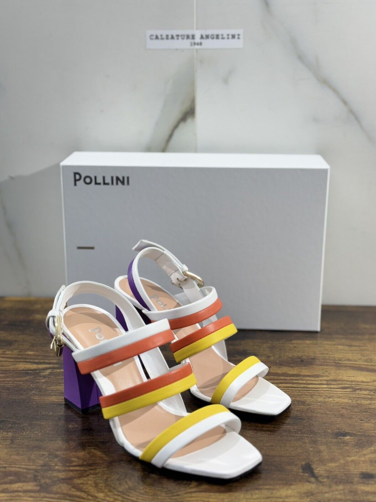 Pollini Sandalo Donna Pelle  Bianco  Luxury Woman Sandal Pollini Summer Icon 39