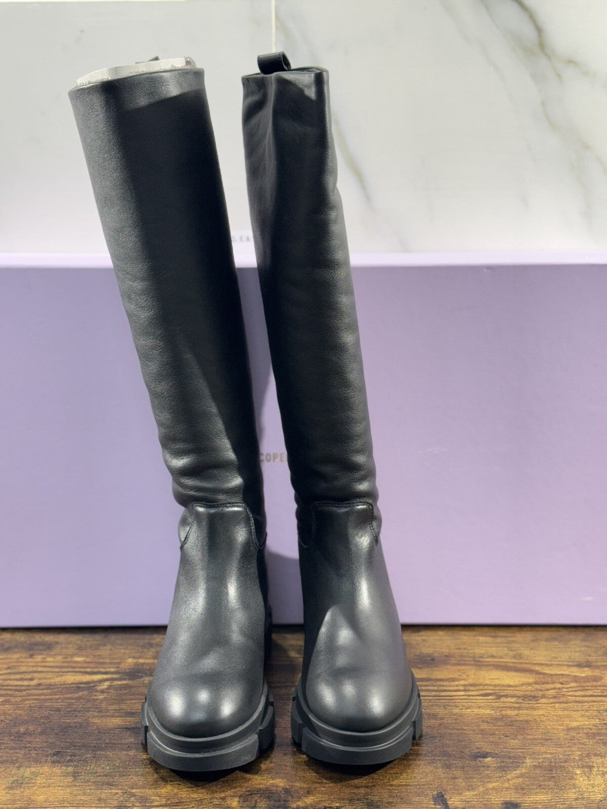 Copenhagen Stivale Combat Donna Pelle Nera       Casual Boot 40