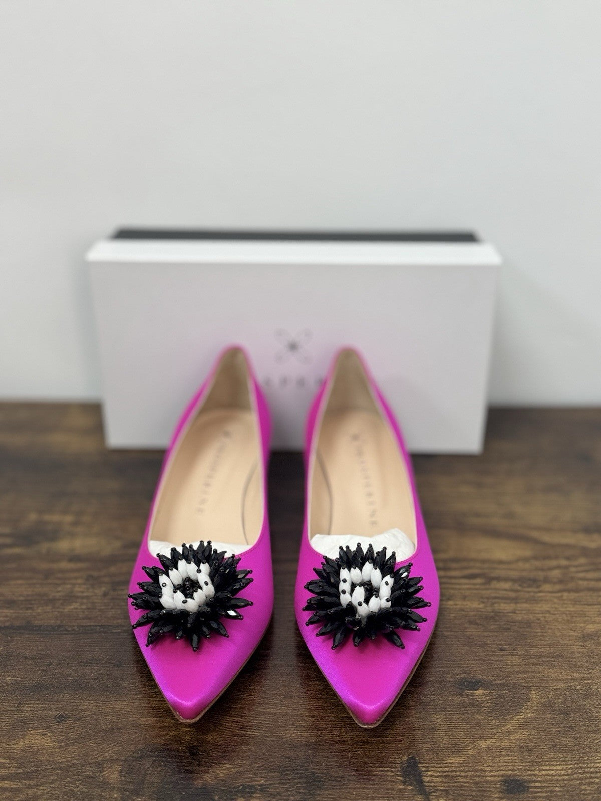 Prosperine Ballerina Décolleté   Raso Fuxia Flat  Scarpa Donna 39.5