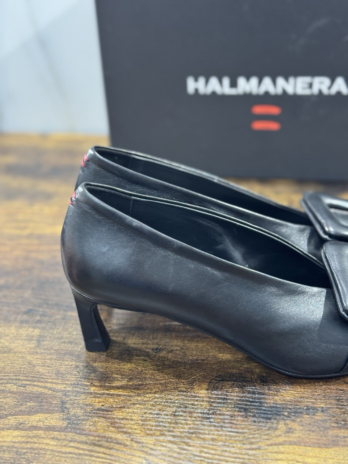 HALMANERA Décolleté  Pelle Nero  Luxury Made In Italy Donna 36