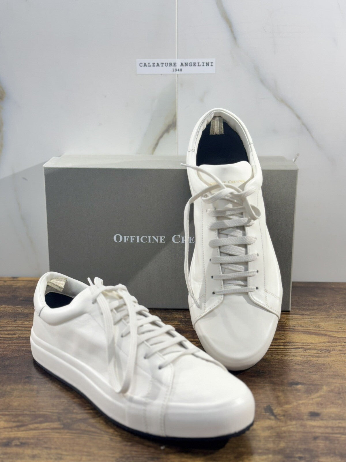 Officine Creative Easy  Sneaker Uomo Pelle Burro  Luxury Soft Fondo Gomma 46