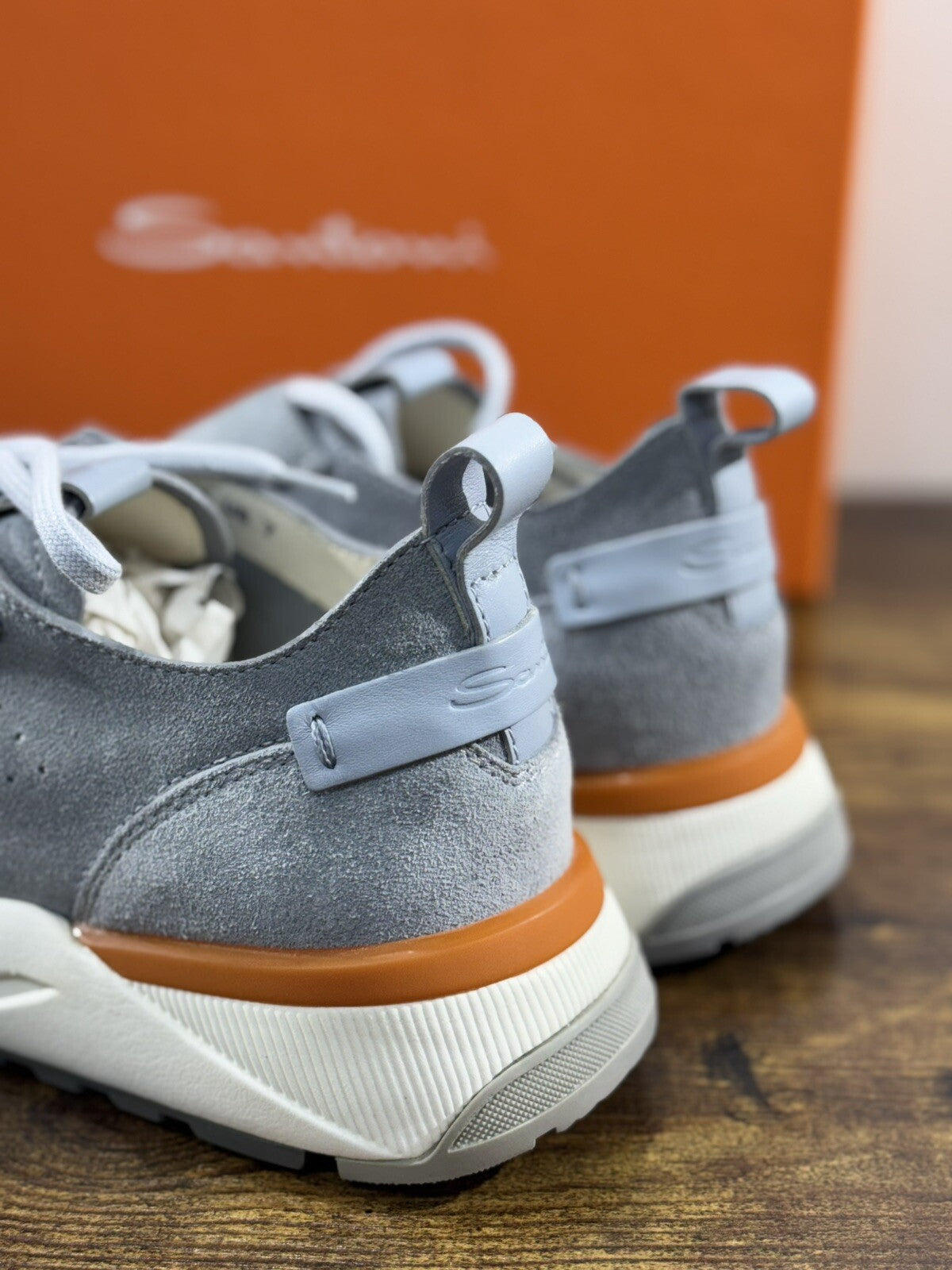 Santoni Innova Sneaker Suede Grey   Casual Men Shoes Santoni Innova 6