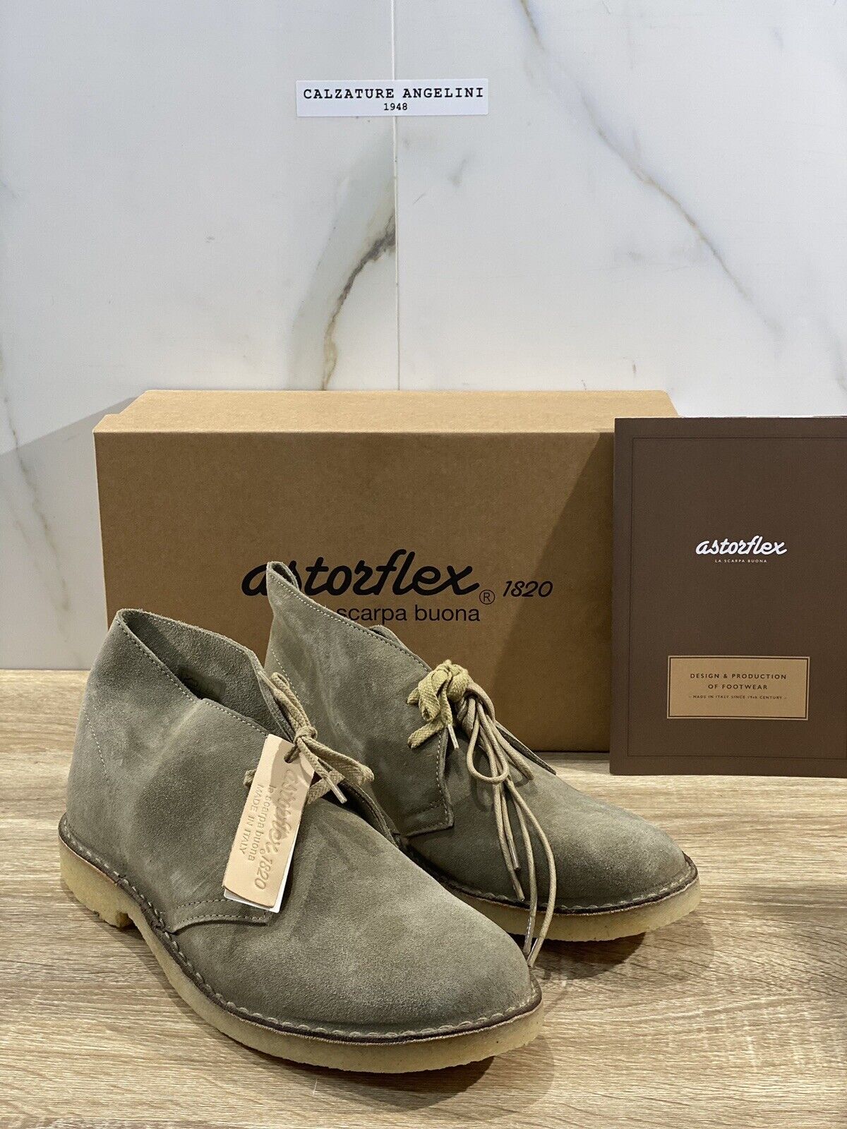 Astorflex Polacchino Uomo Driftflex Suede Stone Para Natural 45