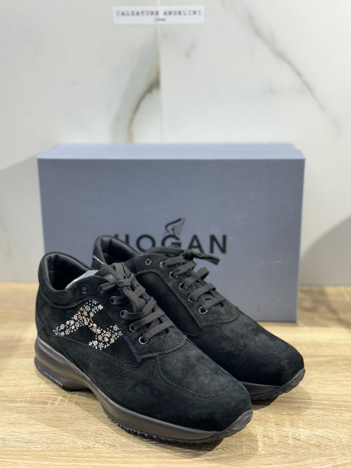 hogan interactive donna Pelle Suede Nero   Casual Hogan Woman 40