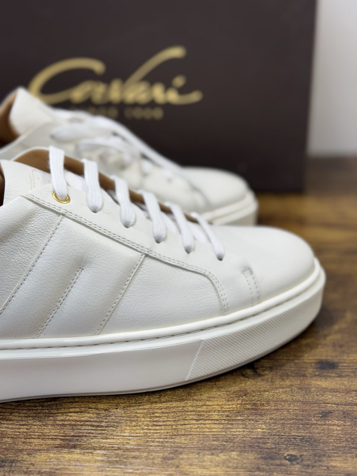 Corvari Scarpa Uomo Sneaker Extra Light Pelle Bianca Casual Uomo Corvari 45