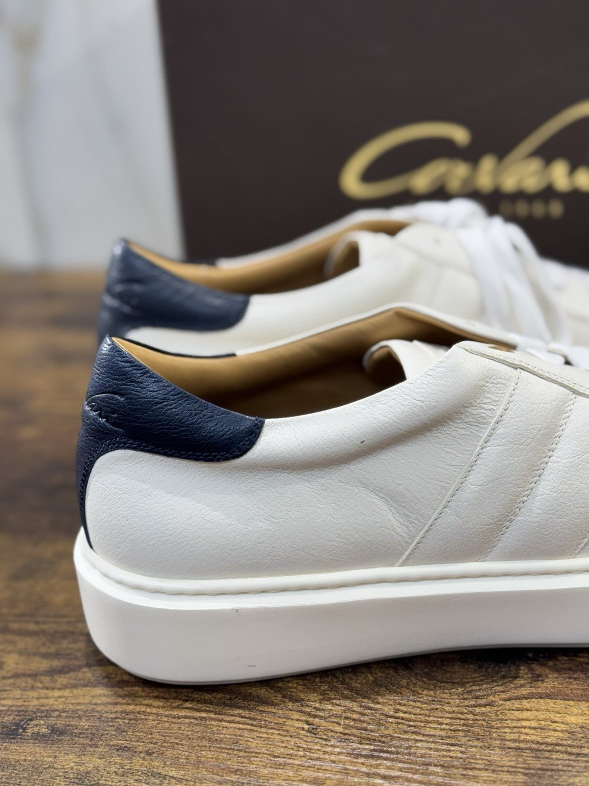 Corvari Scarpa Uomo Sneaker Extra Light Pelle Bianca Casual Uomo Corvari 42