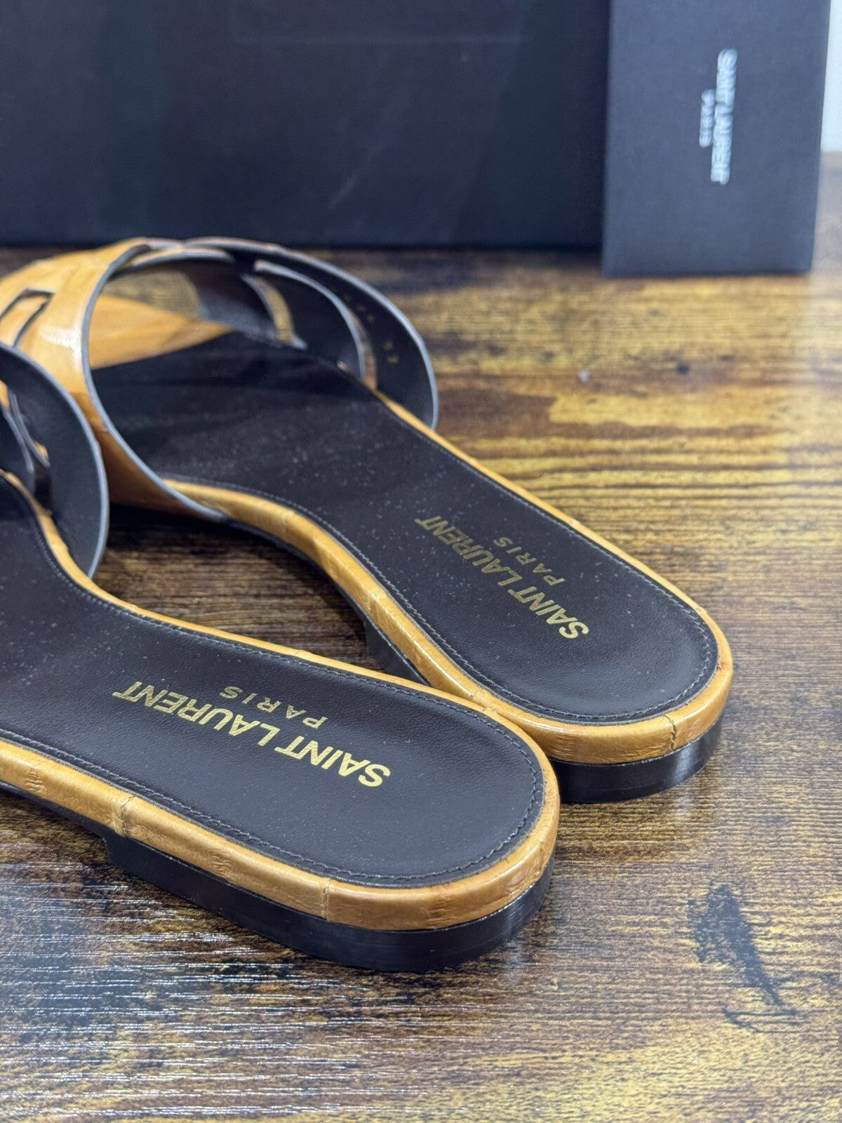Saint Laurent Tribute Sandal 05 Cuoio   Donna  Luxury Saint Laurent Woman 36.5