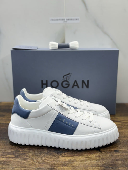 Hogan H-stripes New H Band Pelle Bianca Memory Foam Scarpa Hogan Uomo 42.5