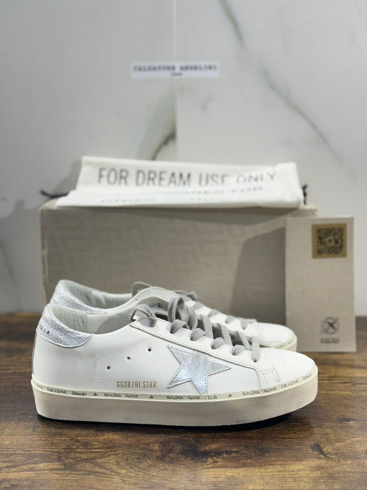 Golden Goose Sneaker Donna Hi Star  White    Pelle Luxury Woman Golden Goose 39