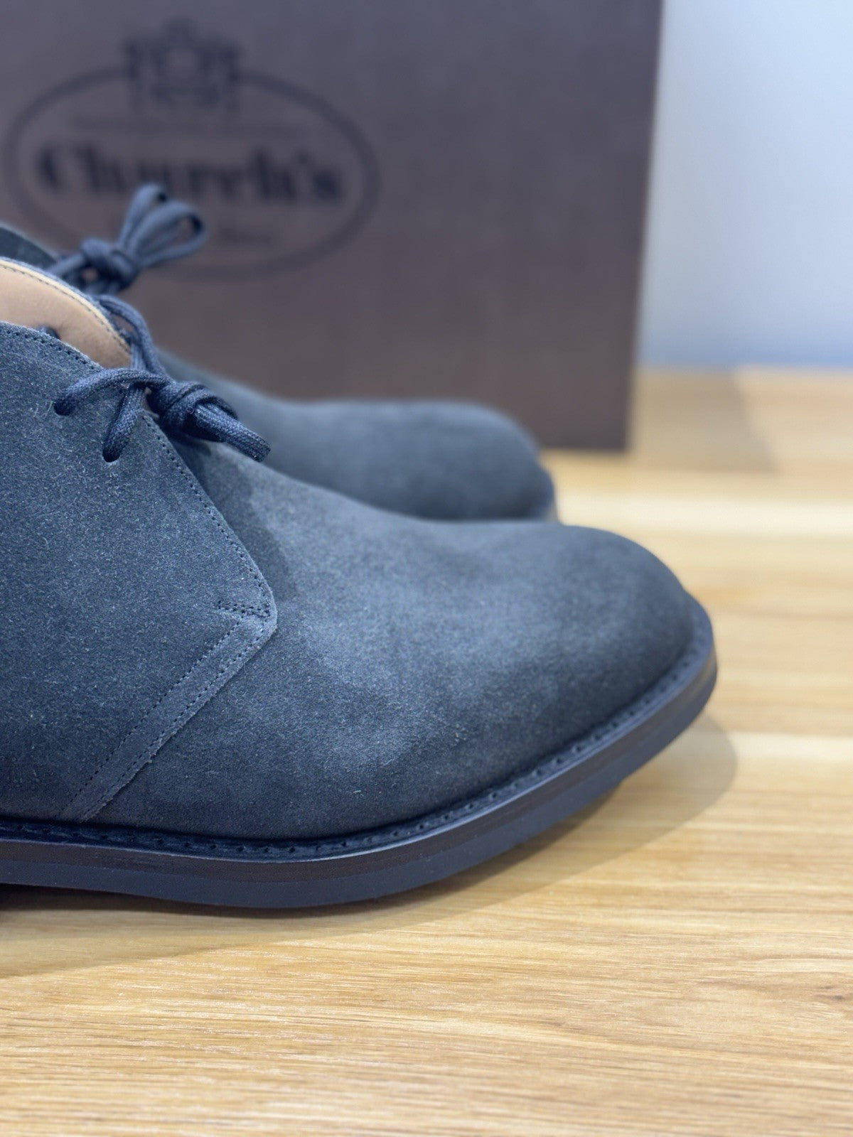 Church’s Ryder 3 81 Polacchino Suede Hematite Luxury Church’s Uomo 40.5