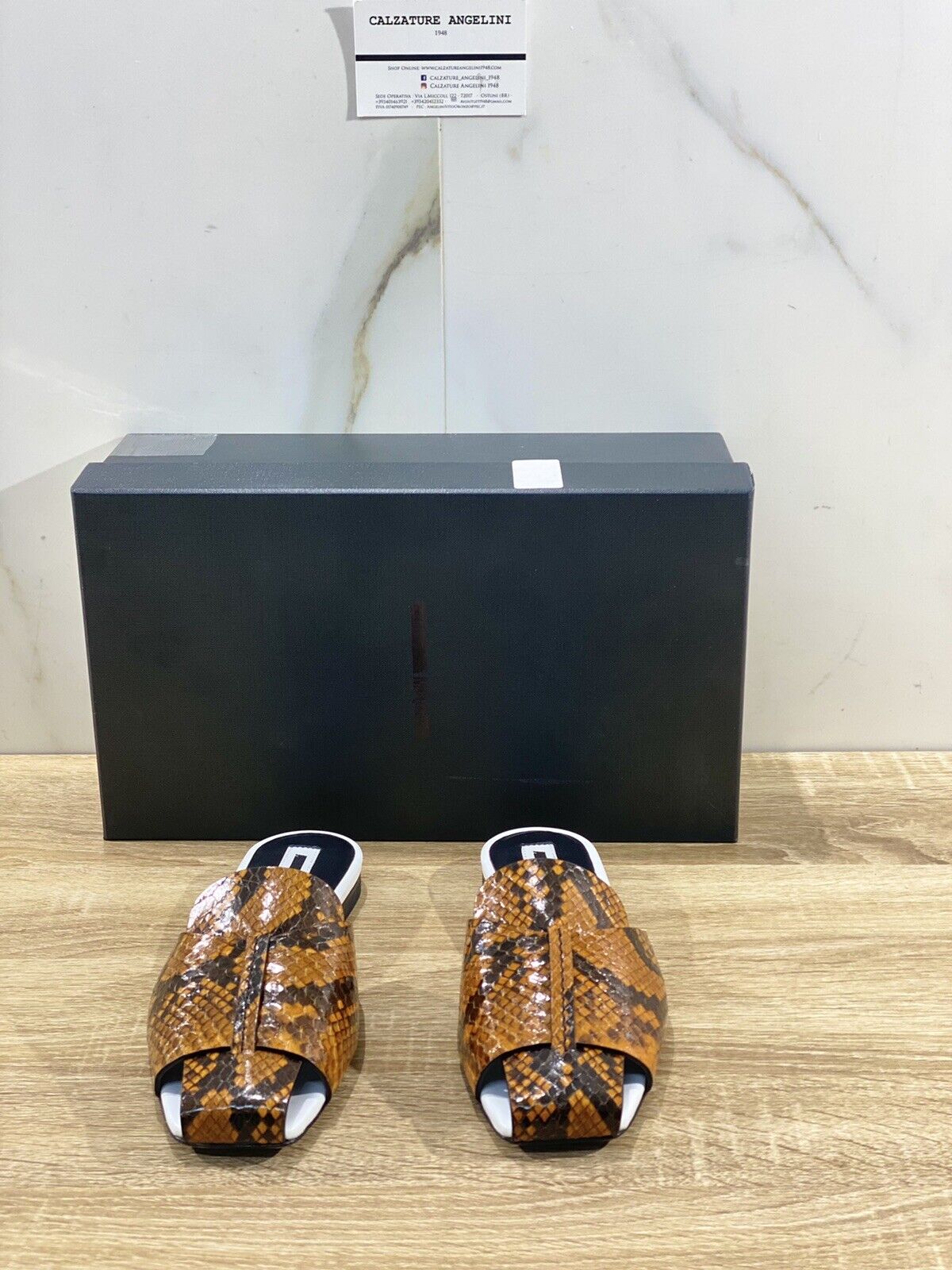 Mcq Scarpa Donna Alexander Mcqueen Sabot Pride Slip On Pelle Cognac Luxury 36