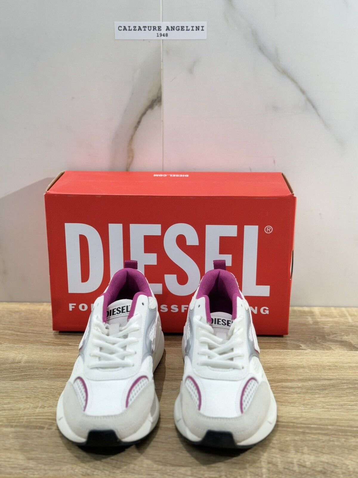 Diesel Sneaker Donna Serendipity Sport Casual Pelle White Extra Light 39