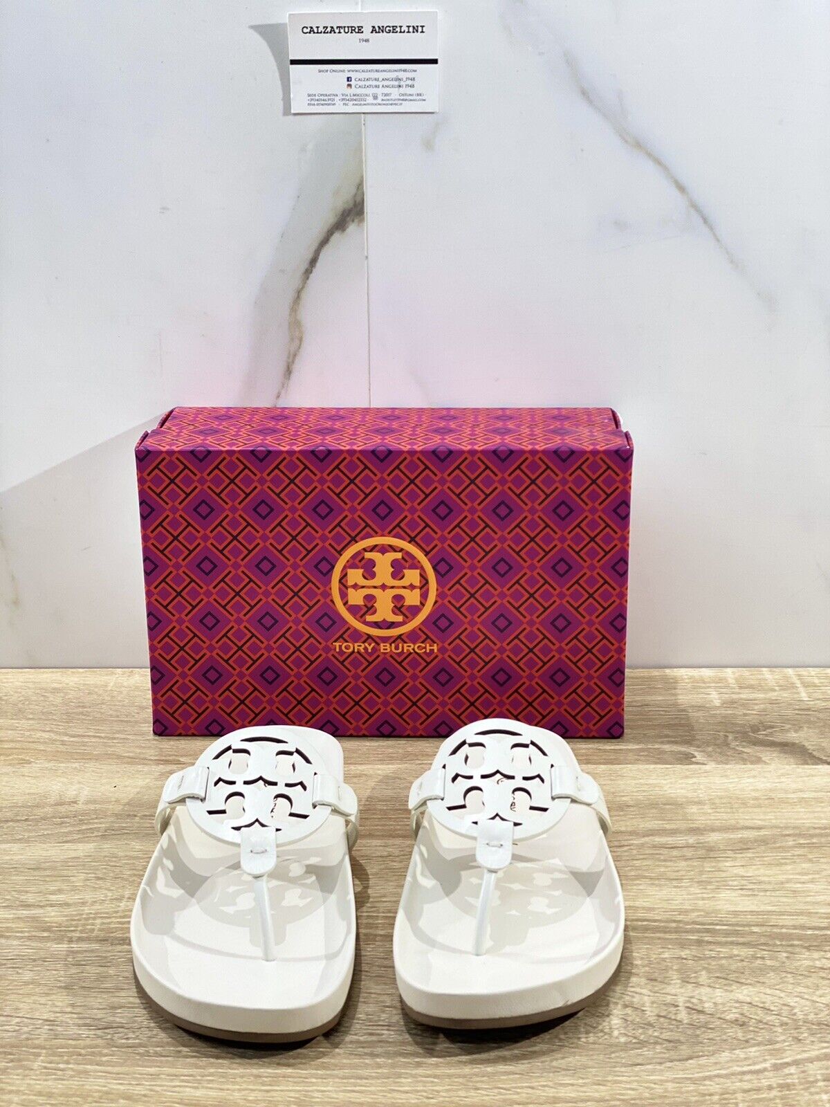 Tory Burch Miller cloud  sandal donna pelle Ivory  luxury woman sandal 40