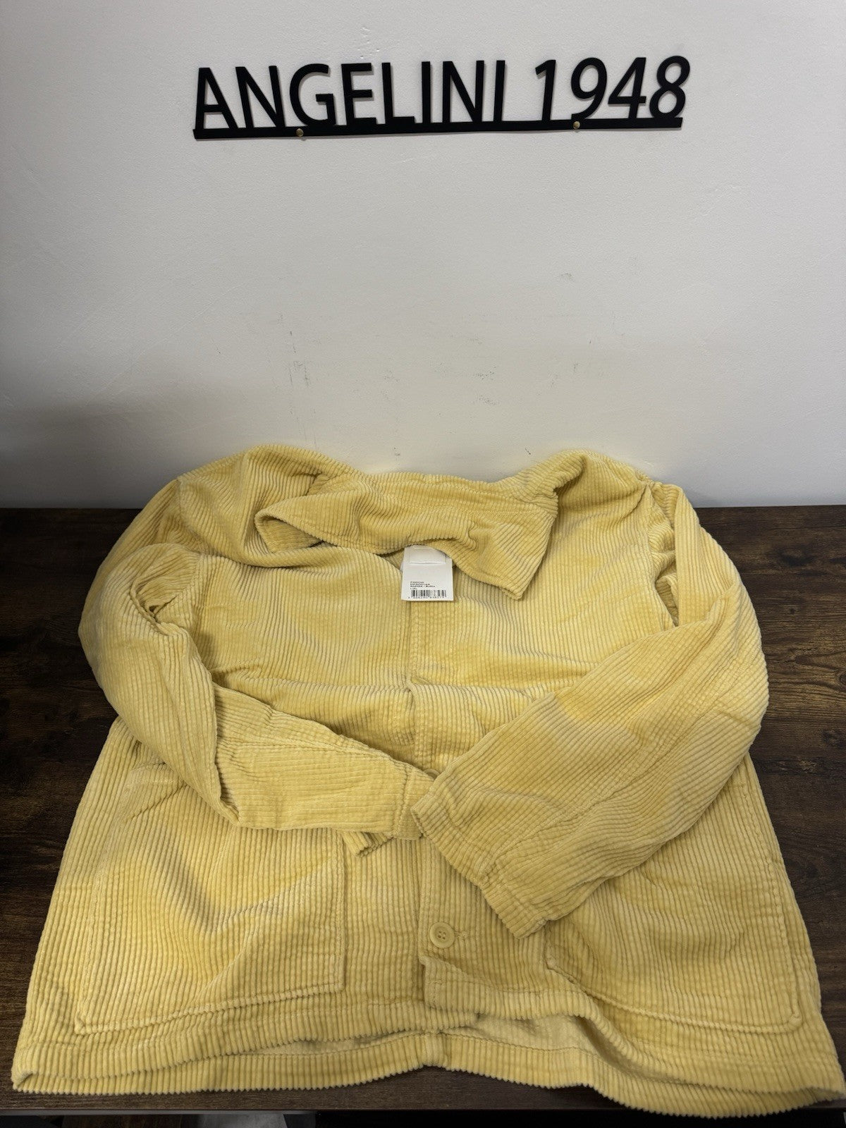 American Vintage Giacca Casual Cotone Velluto Giallo Casual Uomo L XL 