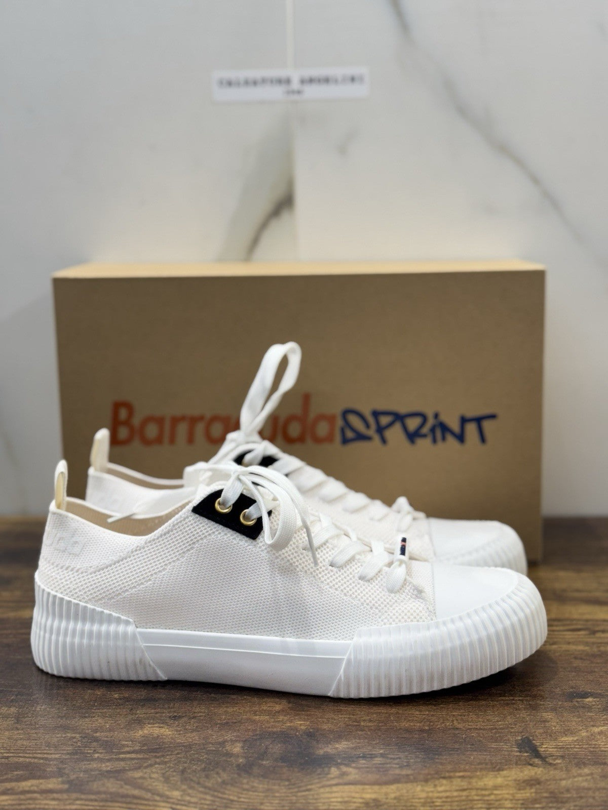 Barracuda Sneaker Sprint In Tela Bianco   Casual Uomo 45