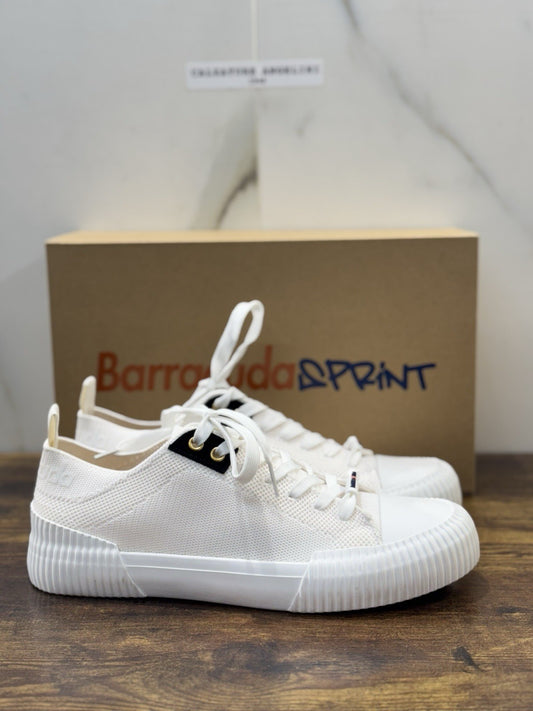 Barracuda Sneaker Sprint In Tela Bianco   Casual Uomo 45